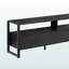 Meuble télé 72 po Rodney avec finition en stratifié noir, l 72,12 po x P 15,08 po x H 21,46 po