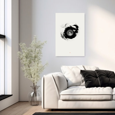 Art abstrait abstrait abstrait contemporain "Enso"
