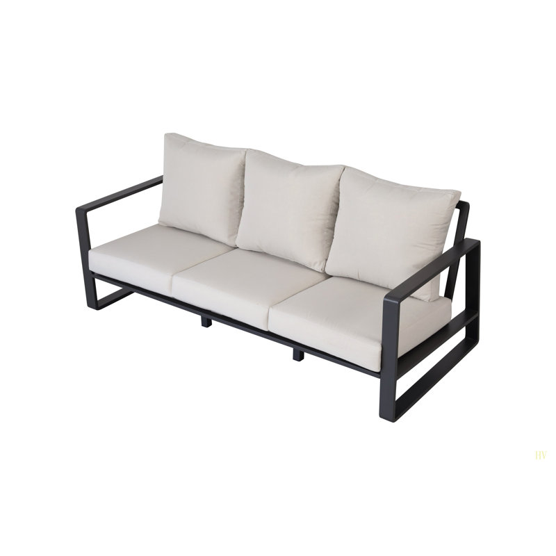 Three-Person Sofa + Rectangular Coffee Table Cushions