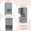 Armoire de rangement autoportante pour salle de bain avec tiroir et tablettes réglables-956081623