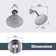 Single Handle 5-Spray Settings Shower Faucet With 6 In. High Pressure Rain Shower Head