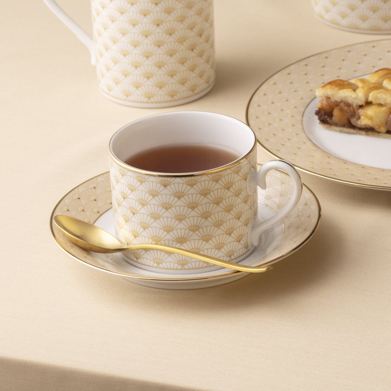 Noritake Trocadero Gold Set Of 4 Cups, 8 oz.