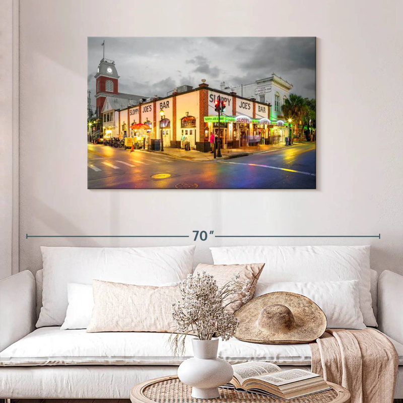 Rorry Nighttime In Key West Noir, 30" H x 45" W