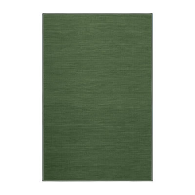 Tapis vert uni lavable à la machine