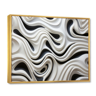 «Black White Opt Optic Symphony I», reproduction sur toile