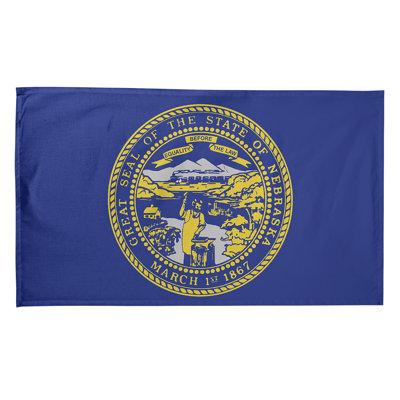 Serviette de thé à drapeau nebraska