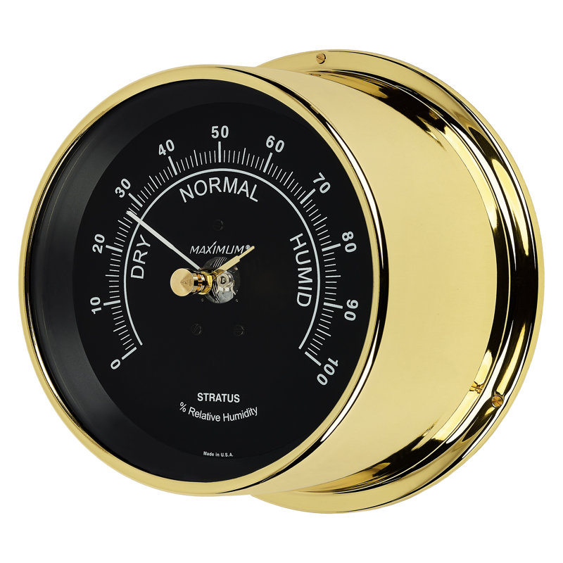 Stratus Humidity Instrument, Brass/Black