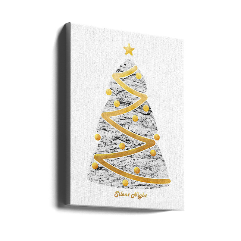 "Silent Night", art mural sur toile tendue, H 16 po x l 12 po