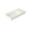 Lavabo de salle de bain à surface solide pour salle de bain, s'adaptant à différents espaces de salle de bain, résine de pierre de haute qualité, modes d'installation flexibles, style intemporel en surface de résine, finition blanc mat,