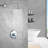 Topcraft 10-Inch Round Wall-Mounted Rain Shower System-88712970