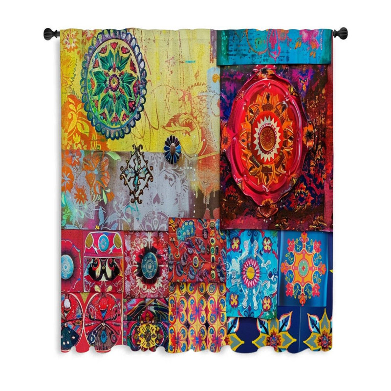 Rideau transparent en polyester Kiyasha, L 50 po x L 84 po
