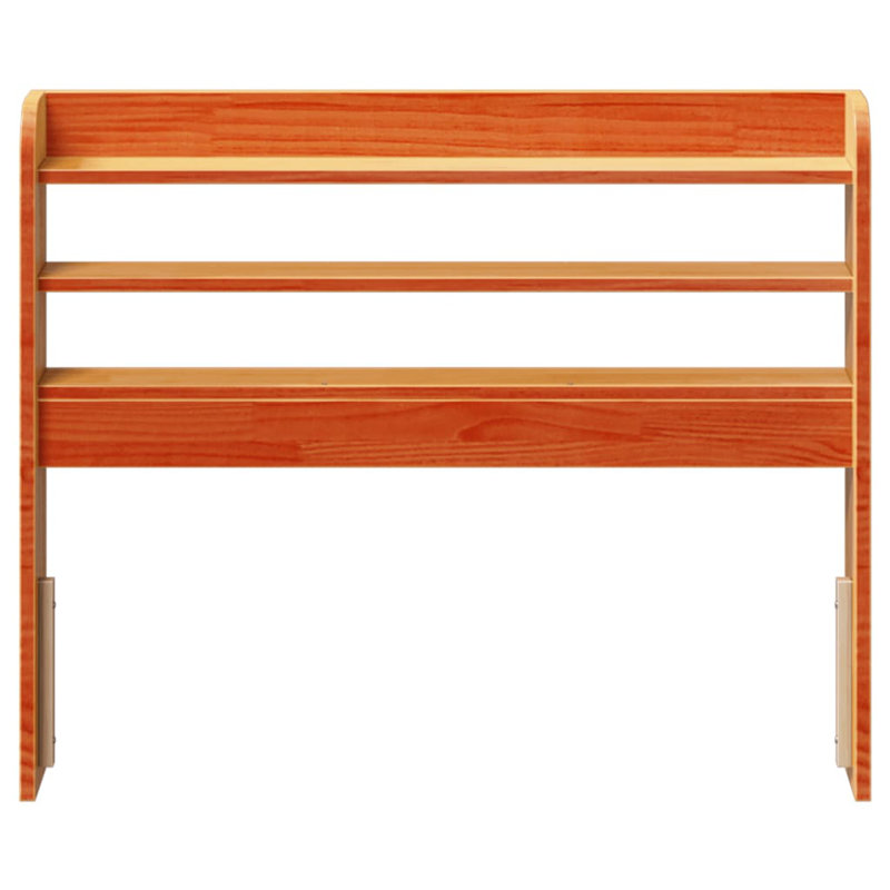 Solid Wood Headboard, 100 x 200 cm, Wax Brown