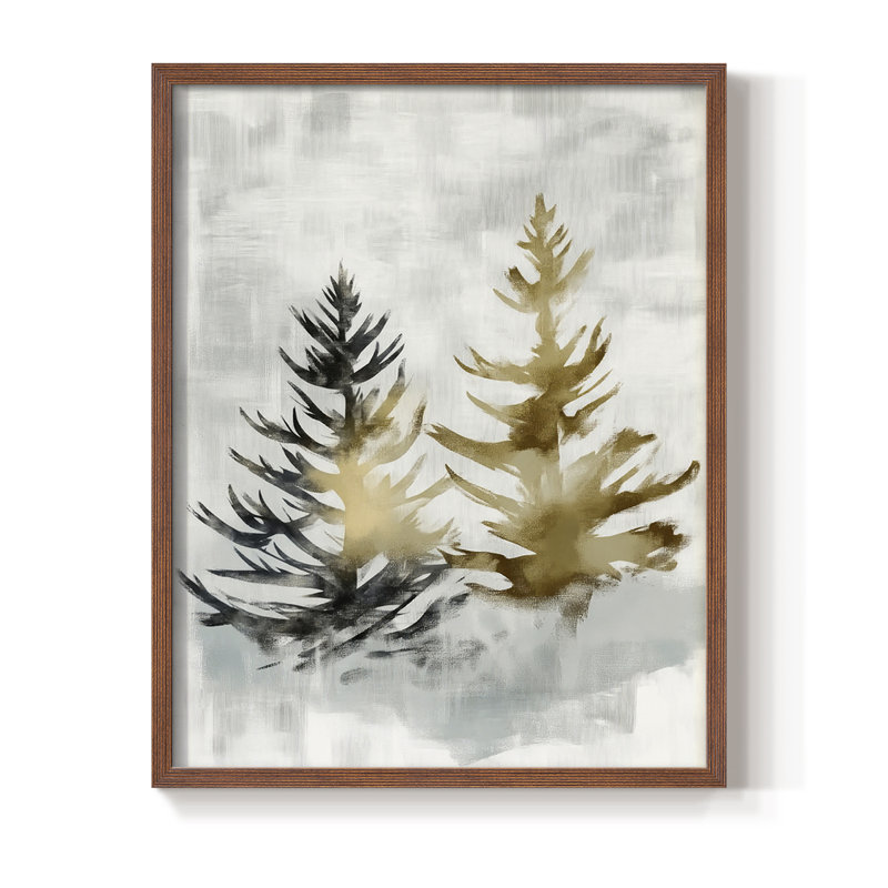 Reproduction encadrée - bois massif, H 11 po x l 9 po, Noyer
