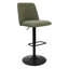 Tabouret de comptoir pivotant rembourré à hauteur réglable (ensemble de 4)-132836224