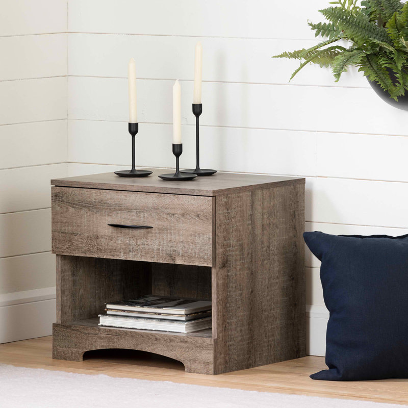 Lochran 22.25'' W Nightstand, Weathered Oak