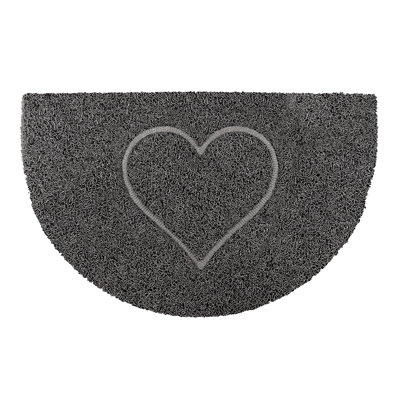 Heart Half Moon Doormat