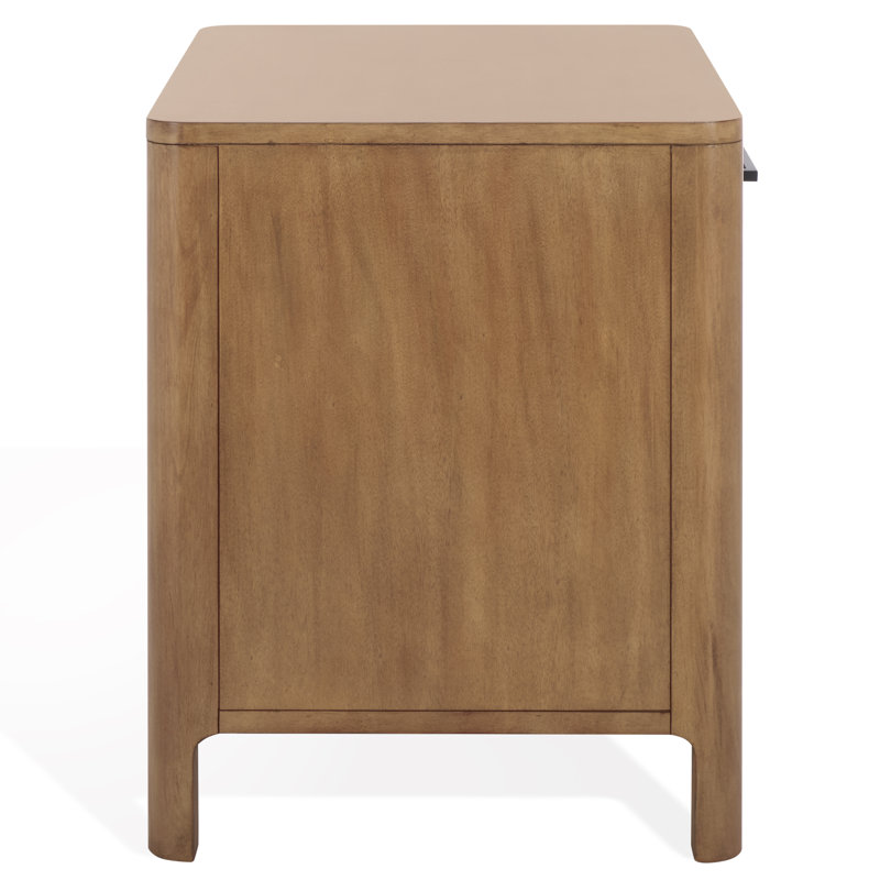 Abbiava 1 Drawer Wood Nightstand, Natural