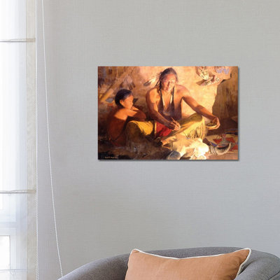 Medicine Lodge by David Mann - Wrapped Canvas Painting 1 Piece Wrapped Canvas Painting