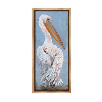 " Pelican From Back View Floater Frame " by Steller Design Studio