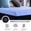 Matelas rafraîchissant 12 po pour lit simple - Mousse de latex et ressorts Blue Cover Sound Rest