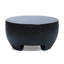 Table basse d'extérieur en ciment noir et vert l 27,2 po