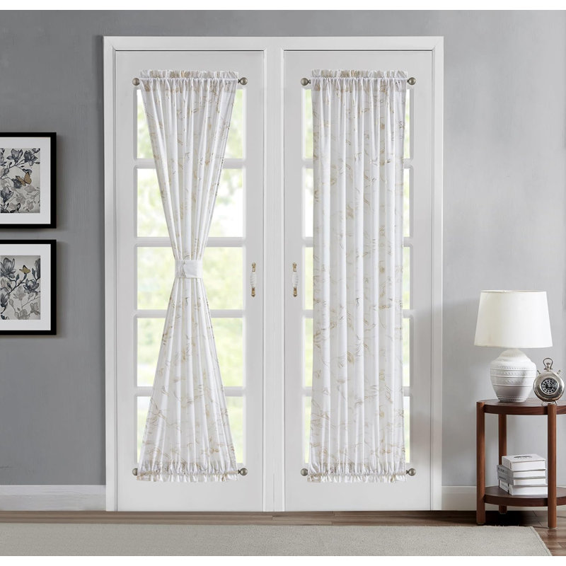 Paire de rideaux obscurcissant Makayley, L 50 po x L 72 po, Blanc