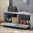Hall Tree with Shoe Rack Bench, Coat Hooks &amp; Shelves | Modern Classic Gray | MDF | Gray-1670311586