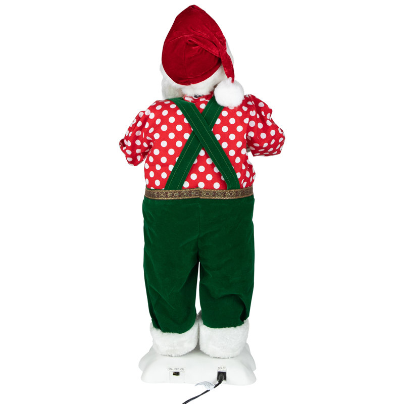 Père Noël avec une silhouette de cacao chaud