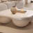 Modern simple cream style coffee table-104507672