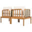 Fauteuil club d'extérieur en bois d'acacia et corde avec coussins (simple)-797399460