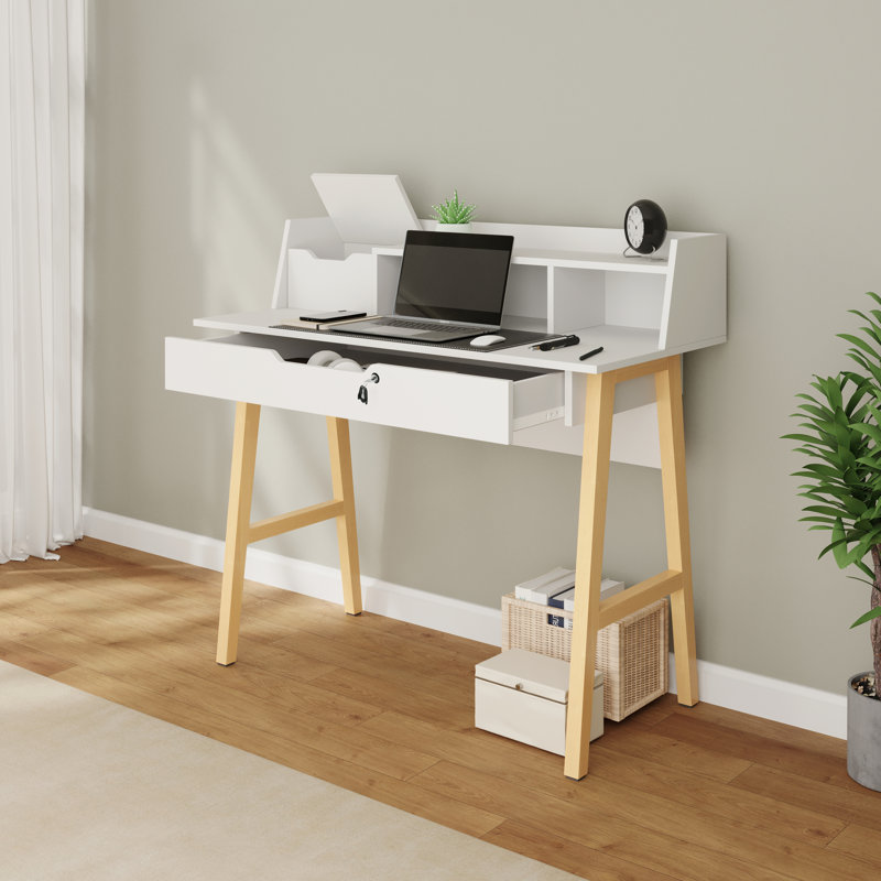 Bureau Ginelie, Blanc / brun