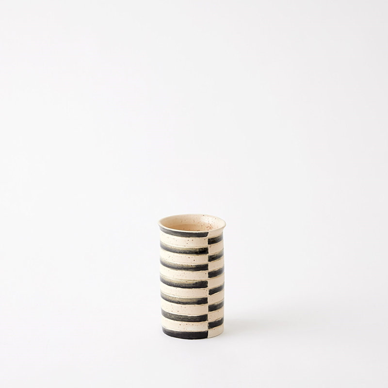 Jail Break Cylindrical Vase-Sm, 7.25" H x 4.5" W x 4.5" D