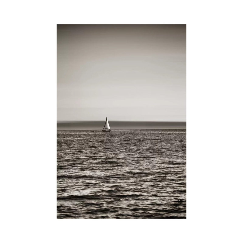 Lone Sailboat Near Seattle, Washington by Savanah Plank - Gallery-Wrapped Canvas Giclée on Canvas, Canvas