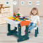 Table à dessin pour enfants avec chaise et plateau de table double face Topbuy Kids 5-en-1