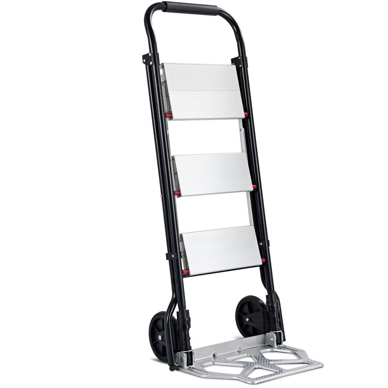 3 - Step Steel Folding Multi-Position Ladder