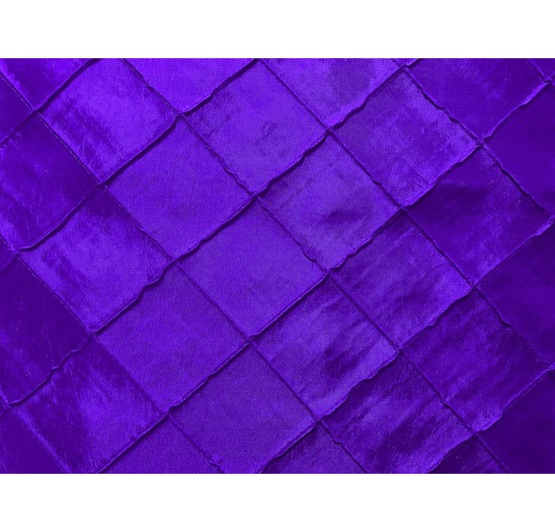 Pintuck Tailored Window Valance, 72"W x 7"L, Purple