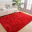 Tapis doux pour le salon de la chambre à coucher Tapis moelleux moelleux 8 po x 10 pi po