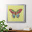 Papillon sur fond vert - reproduction d'art sur toile-11285680-11285687