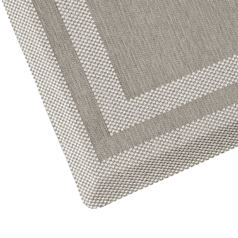 Tapis de cuisine antidérapant et anti-fatigue Allure Border Extra Comfort, Beige
