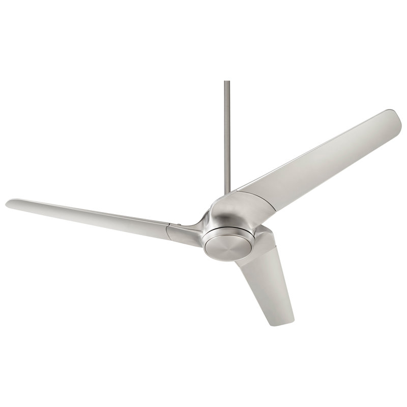Westerlund 56'' Ceiling Fan with Light Kit, Satin Nickel
