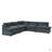 Modular Deep Gray Sectional Sofa With Durable Polyester Upholstery, Plush Cushions, Hidden Storage Compartments