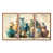 Toile avec cadre flottant brun
