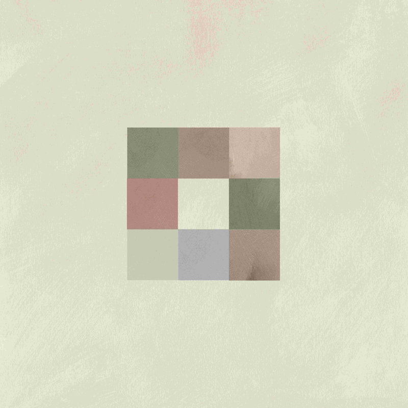 Palette Swatches III par Jacob Green - peinture sur toile tendue, H 12 po x l 12 po x P 1,25 po