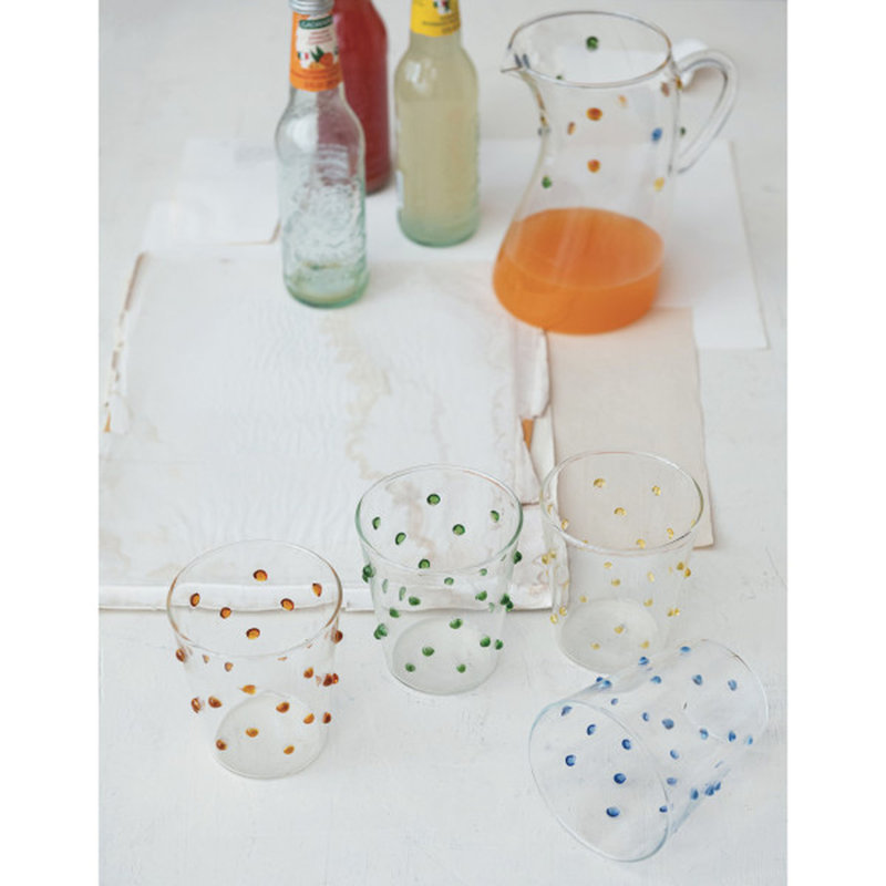 Dotted Borosilicate Glassware Set