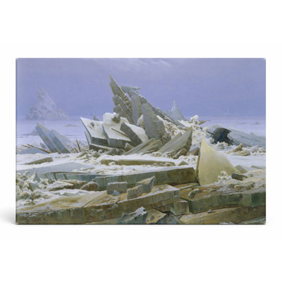La mer de glace (1823-1824) - Paysage, art mural sur toile