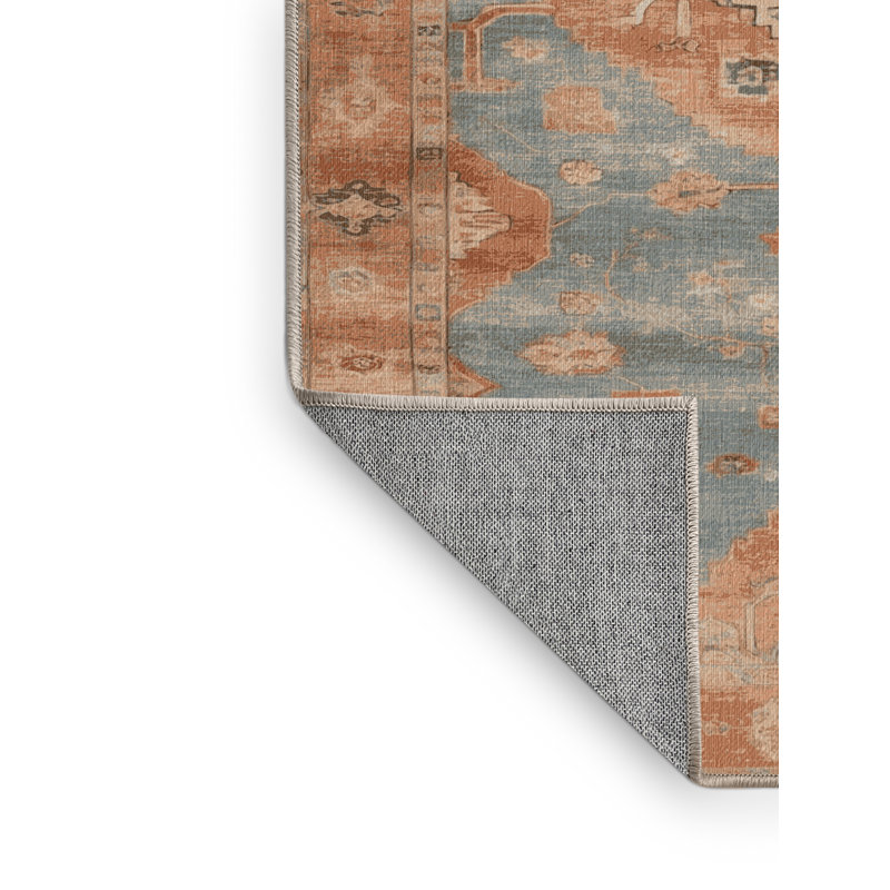 Tapis brun lavable à la machine, Rectangle 7 pi x 9 pi