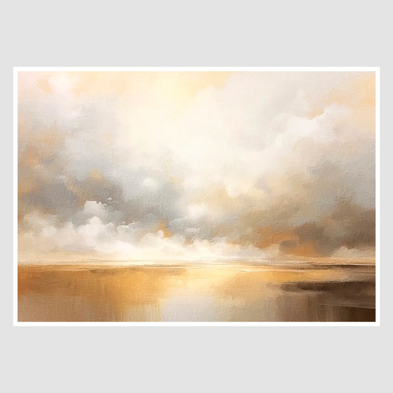 Bright Sun and Reflections Art Print, 30 cm H x 42 cm W