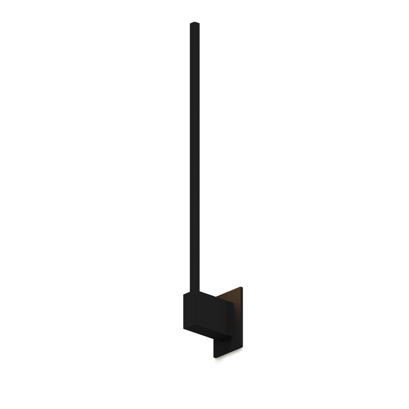 Appliquee à bras 1 lumière del Z-Bar, Noir mat