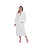 Chevron design 100% Turkish Cotton Terry Cloth Bathrobe