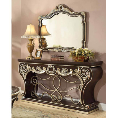 21.5" Console Table and Mirror Set